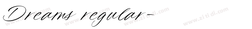Dreams regular字体转换